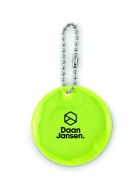 Logotrade promotional gift image of: Round reflective keyring