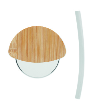 Logotrade promotional gifts photo of: Round bamboo pizza cutter