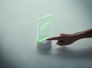 Logo trade promotional merchandise image of: Light-up LED memo board
