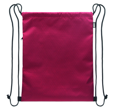 Logo trade promotional items image of: Drawstring bag in 420D RPET