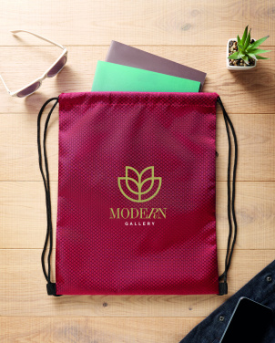 Logo trade corporate gift photo of: Drawstring bag in 420D RPET