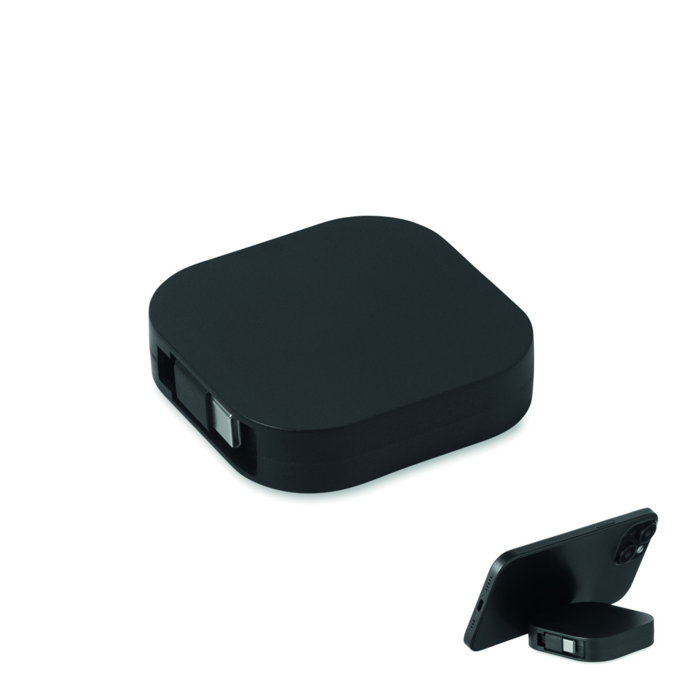 Logo trade promotional items picture of: 100W retractable charging cable