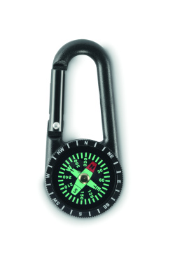 Logo trade corporate gift photo of: Outdoor compass with carabiner