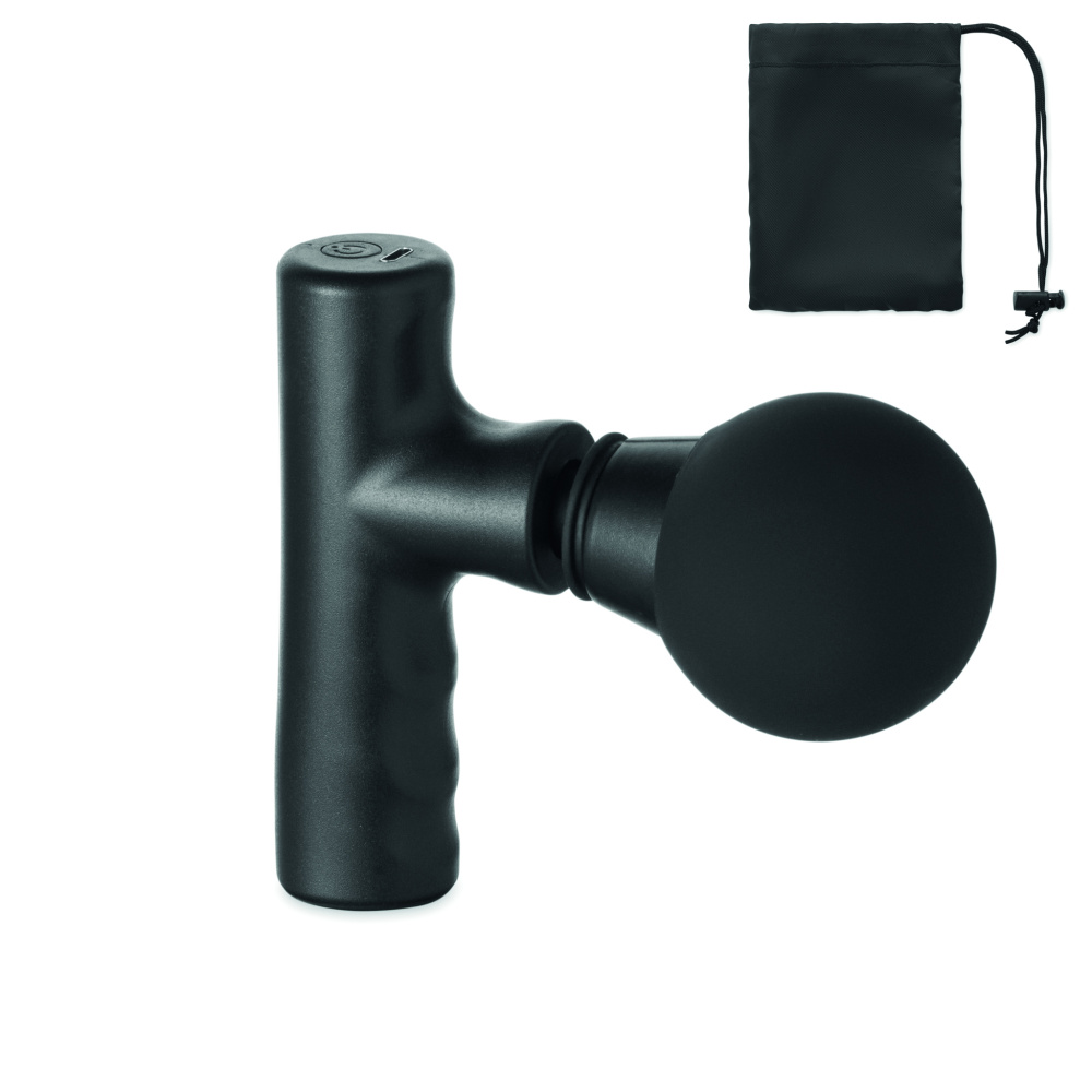 Logo trade promotional giveaways image of: Massage gun in ABS