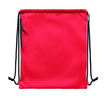 Logo trade promotional gifts picture of: Large drawstring bag 300D RPET