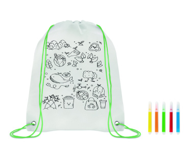 Logotrade advertising product image of: Non woven kids bag with pens