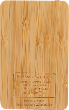Logo trade promotional items picture of: Power Bank 5000 mAh with illuminated logo