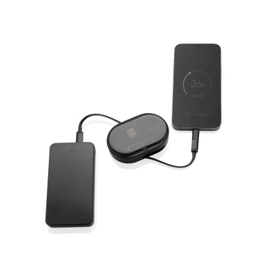 Logo trade business gifts image of: Chargevix RCS rplastic Multi-functional 60W charging set