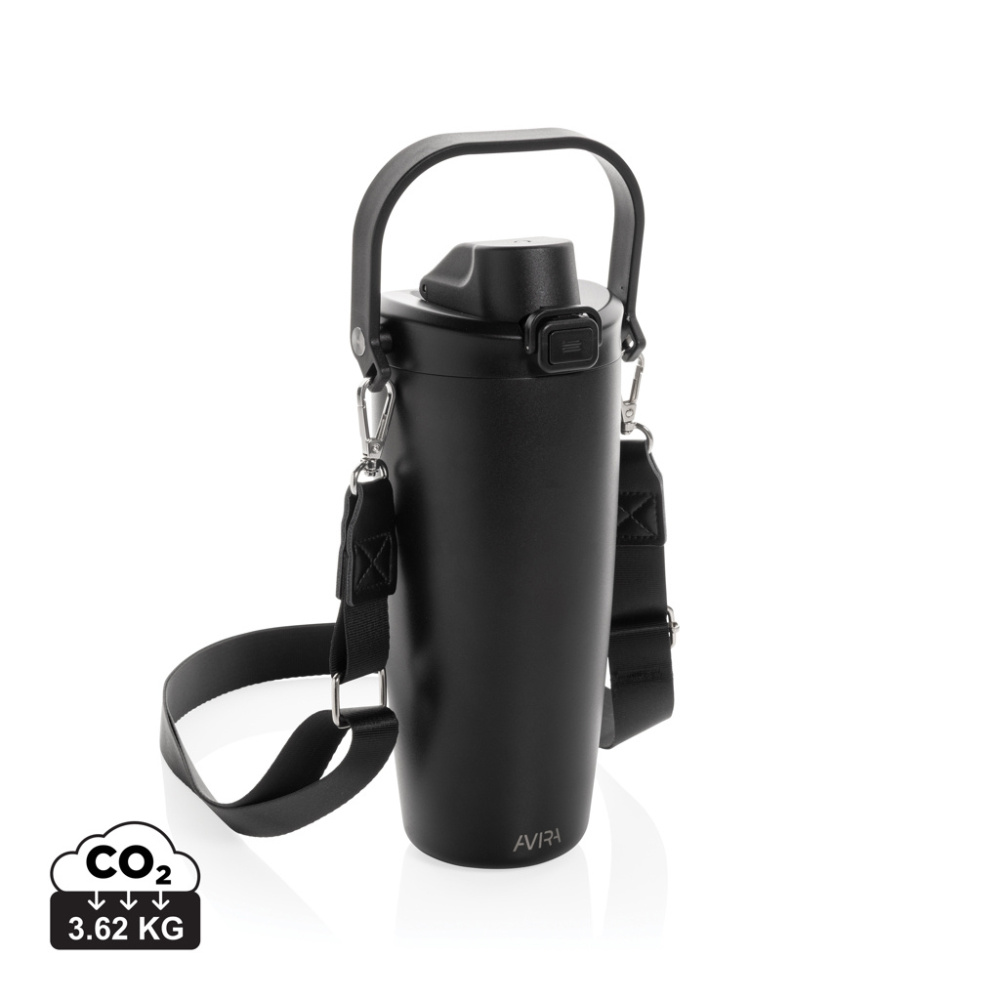 Logo trade promotional products picture of: Avira Ayala RCS re-steel duosip lockable crossbody tumbler