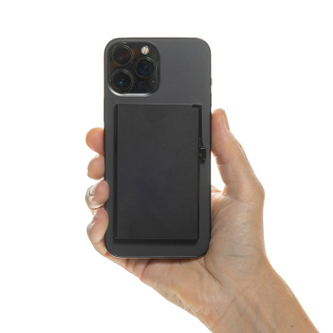Logo trade corporate gift photo of: Standard aluminium RFID magnetic phone cardholder