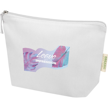 Logotrade business gift image of: Odisha 180 g/m² OCS organic toiletry bag 1L