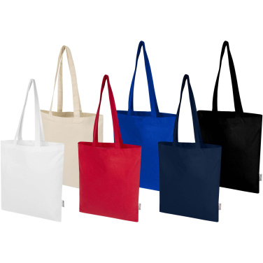 Logotrade advertising products photo of: Peru Blend 180 g/m² GRS recycled cotton tote bag 7L