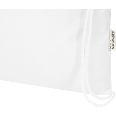 Logo trade promotional merchandise picture of: Peru Blend 180 g/m² GRS recycled drawstring bag 5L