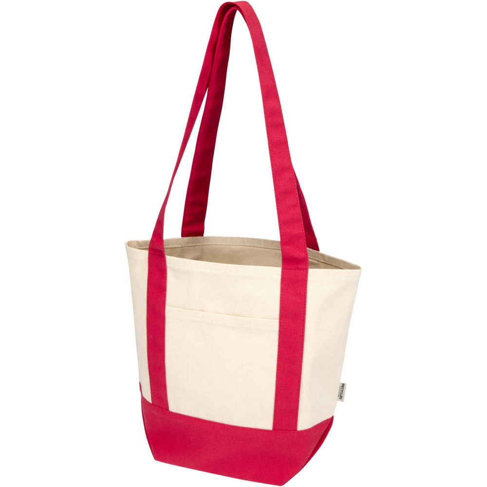 Logo trade promotional giveaway photo of: Sam 320 g/m² GRS recycled mini cotton tote bag