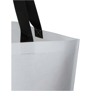 Logo trade business gifts image of: Duo GRS recycled double-laminated oversized tote bag 30L