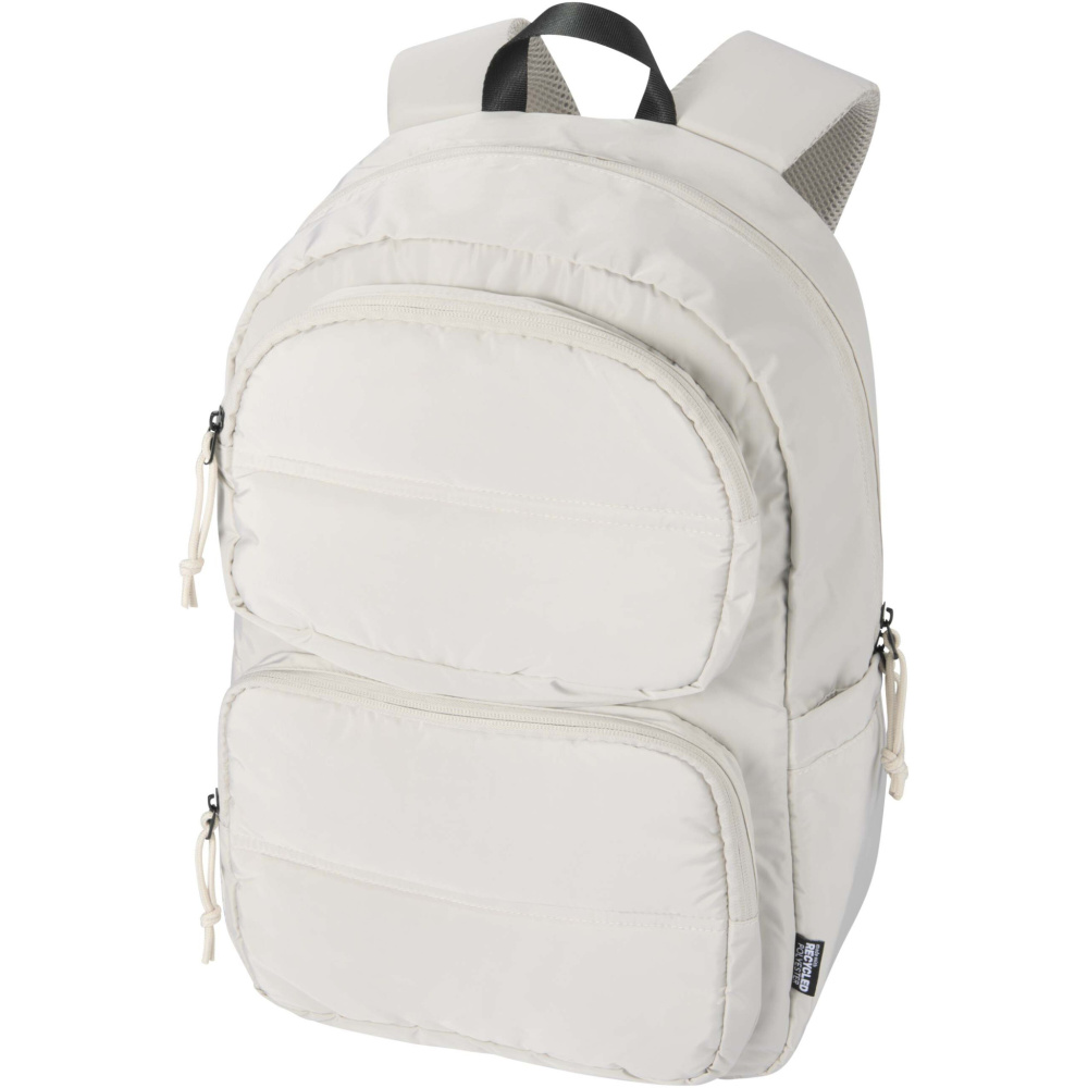 Logotrade promotional merchandise photo of: Puffer 15.6" GRS recycled laptop backpack 18L