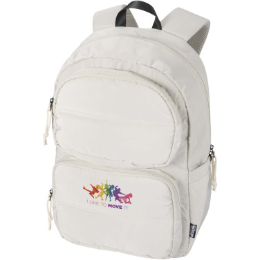 Logotrade promotional giveaway picture of: Puffer 15.6" GRS recycled laptop backpack 18L