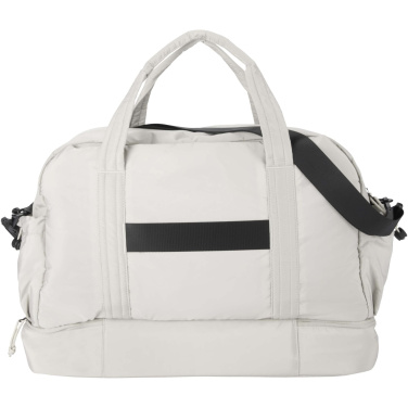 Logotrade business gift image of: Puffer GRS recycled duffel bag with insulated bottom 30L