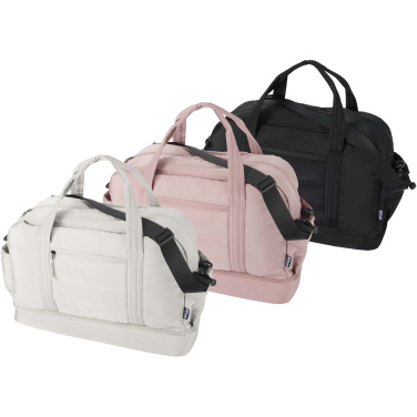 Logotrade business gift image of: Puffer GRS recycled duffel bag with insulated bottom 30L