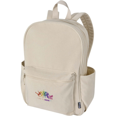 Logo trade promotional items image of: Recanvas 15.6” GRS recycled city backpack 16L
