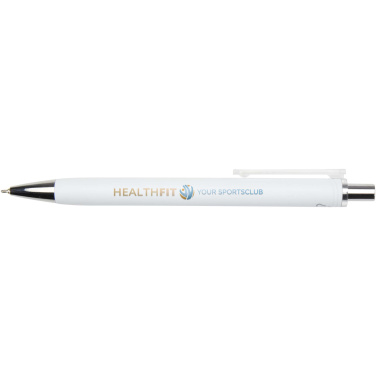 Logo trade promotional giveaways image of: Feld RCS recycled ballpoint pen with metallic finish (black ink)