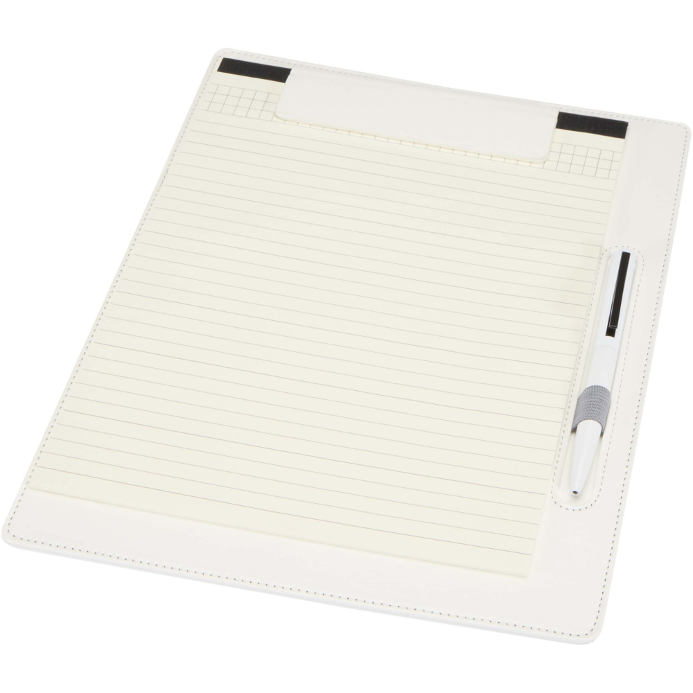 Logo trade promotional gifts picture of: Clast A4 clipboard with magnetic closure and RCS recycled ballpoint pen (black ink)