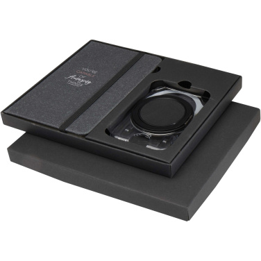 Logotrade promotional merchandise picture of: Kern A6 hard cover notebook and MagSafe wallet gift set