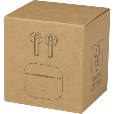 Logo trade corporate gift photo of: Altais recycled plastic True Wireless Bluetooth® headset