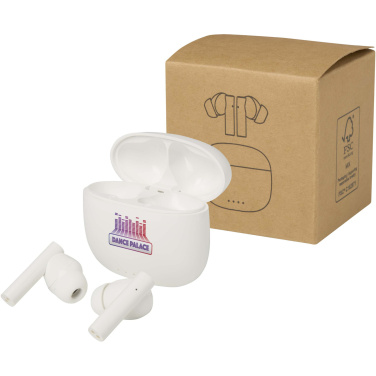 Logo trade promotional product photo of: Alterf recycled plastic True Wireless Bluetooth® headset with silicone eartips