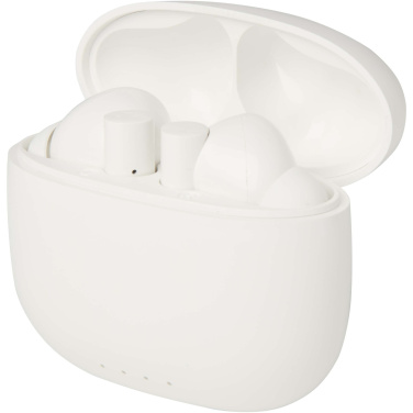 Logo trade promotional item photo of: Alterf recycled plastic True Wireless Bluetooth® headset with silicone eartips