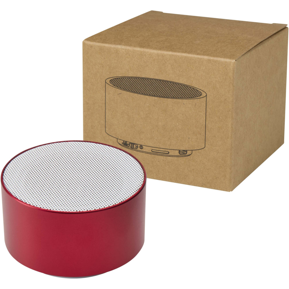 Logo trade advertising products image of: Ankaa 3W recycled aluminium wireless Bluetooth® speaker