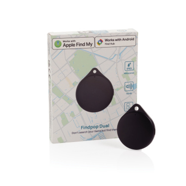 Logotrade promotional item picture of: Findpop Dual RCS recycled plastic item finder IPX5