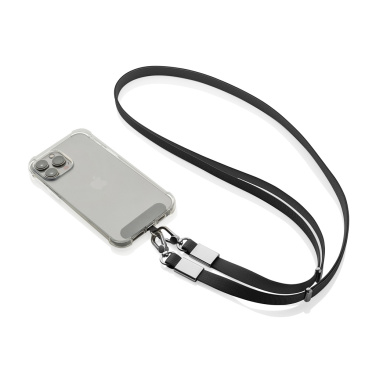 Logotrade promotional item image of: Nivo RCS recycled PET Crossbody lanyard