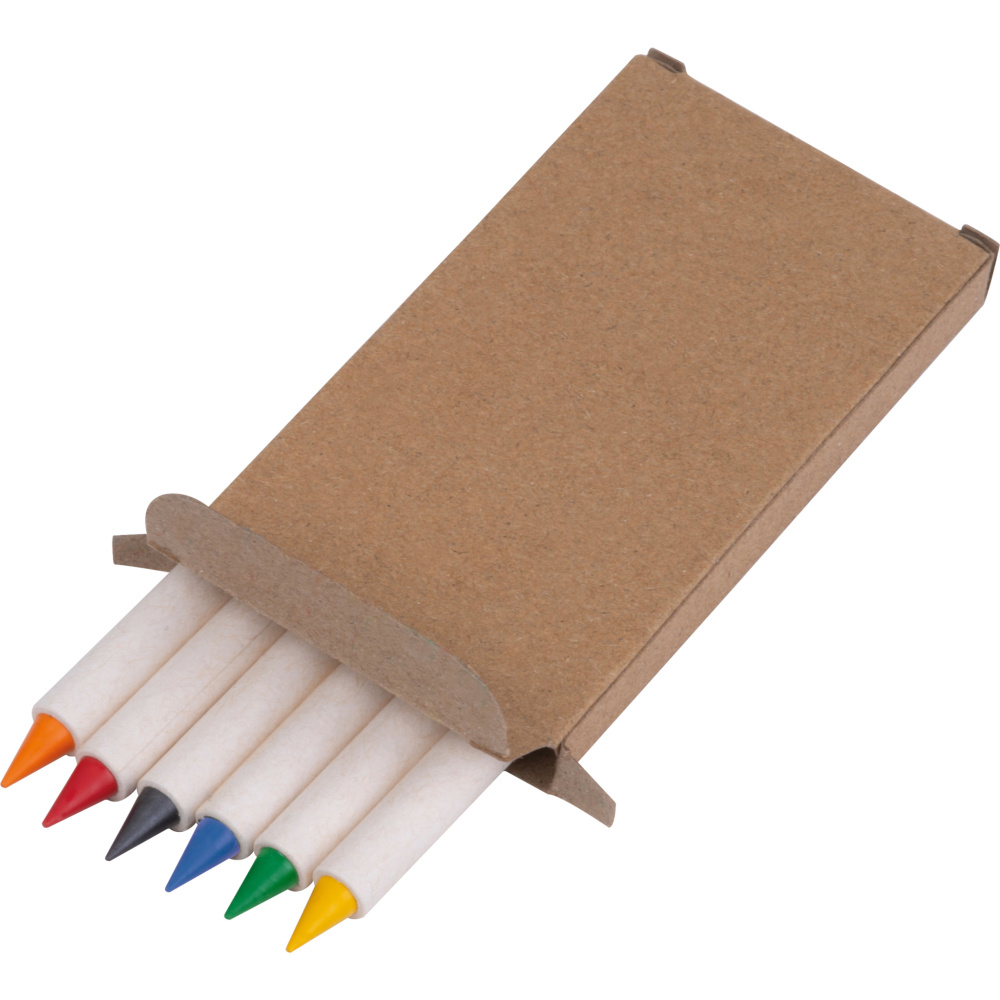 Logo trade promotional items picture of: Infinity Set of Wax Crayons KINGSTON