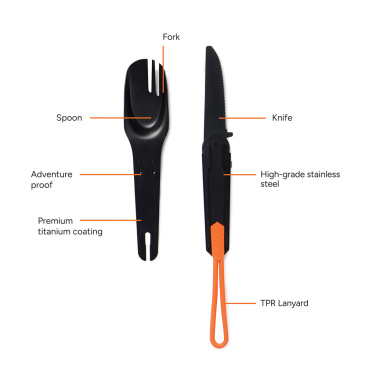 Logotrade business gift image of: Nordic Drift Trail 4 in 1 outdoor cutlery