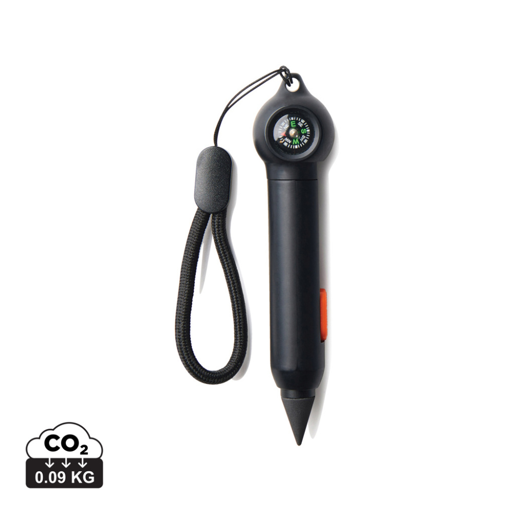 Logo trade promotional gifts image of: Nordic Drift Trial RCS Portable Infinity Pocket Pen W Compas