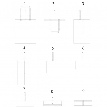 Logotrade reklaamkingid pilt: Nevada 100 g/m² puuvillane kokkupandav kandekott 7L