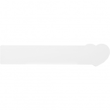 Logotrade ärikingid pilt: Tait 15 cm südamekujuline taaskasutatud plastikust joonlaud