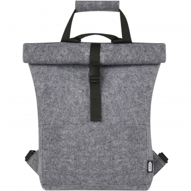 Logotrade meened pilt: Felta GRS taaskasutatud vildist roll-top rattakott 13L