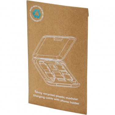 Logo trade meene pilt: Nutikas taaskasutatud plastist moodullaadimiskaabel telefonihoidikuga