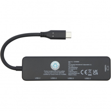 Logo trade firmakingitused foto: Loop RCS taaskasutatud plastist multimeediumiadapter USB 2.0-3.0 HDMI-pordiga