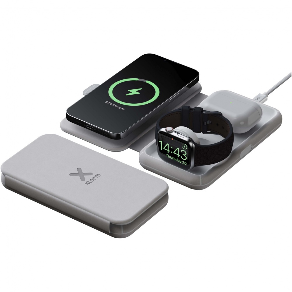 Logotrade firmakingid pilt: Xtorm XWF31 15 W kokkupandav kolm-ühes juhtmevaba reisilaadija