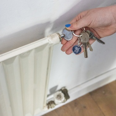 Logotrade ärikingi foto: RCS taaskasutatud tsingisulamist radiaatori võtmehoidja mündiga