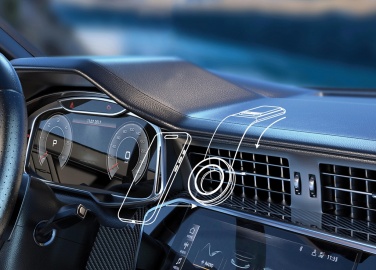 Logotrade meene foto: DriveGrip RCS taaskasutatud plastist universaalne magnetiline autohoidik