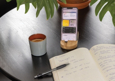 Logotrade ärikingitused pilt: Bambusest tahvelarvuti ja telefonihoidik