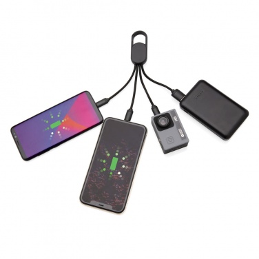 Logo trade ärikingitused foto: 4-ühes laadimiskaabel karabiiniga