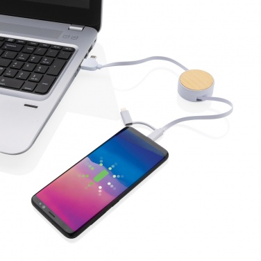 Logotrade ärikingitused pilt: RCS taaskasutatud plastist Ontario 6-in-1 sissetõmmatav kaabel