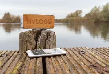 Logotrade firmakingi foto: Nevada Bamboo 3W juhtmevaba kõlar