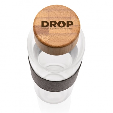 Logotrade reklaamkingitused pilt: Impact borosilikaatklaasist pudel bambusest kaanega