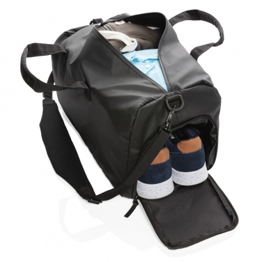 Logo trade ärikingid foto: Moodne must nädalavahetusekott PVC-vaba